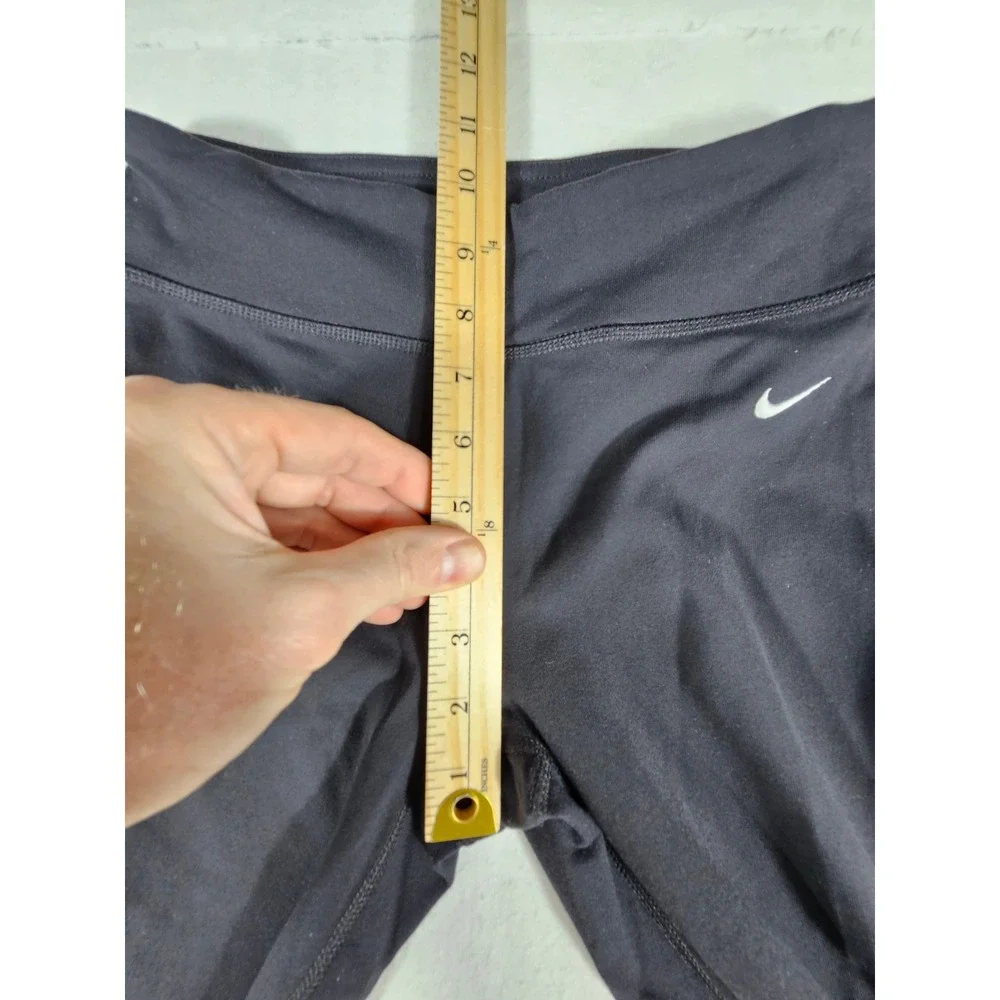 Nike Dri-FIT Womens Black Cropped Leggings‎ Capri Athletic Pants 669741-010 S